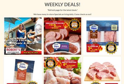 Robert's Fresh and Boxed Meats Flyer April 28 to May 5