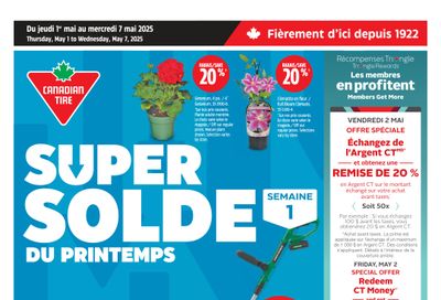 Canadian Tire (QC) Flyer May 1 to 7