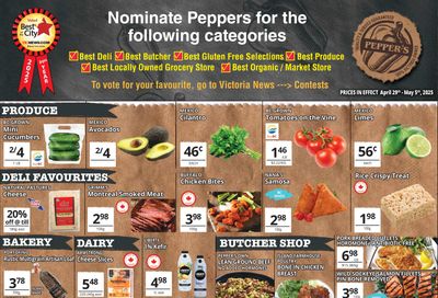 Pepper's Foods Flyer April 29 to May 5 Pepper's Foods Flyer April 29 to May 5
