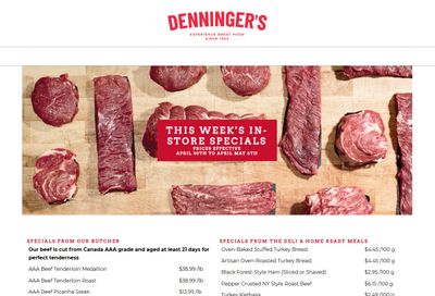 Denninger's Weekly Specials April 30 to May 6