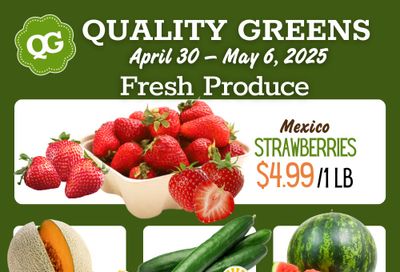 Quality Greens Flyer April 30 to May 6
