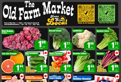 The Old Farm Market (Duncan) Flyer May 1 to 7