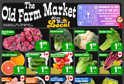 The Old Farm Market (Victoria) Flyer May 1 to 7 The Old Farm Market (Victoria) Flyer May 1 to 7