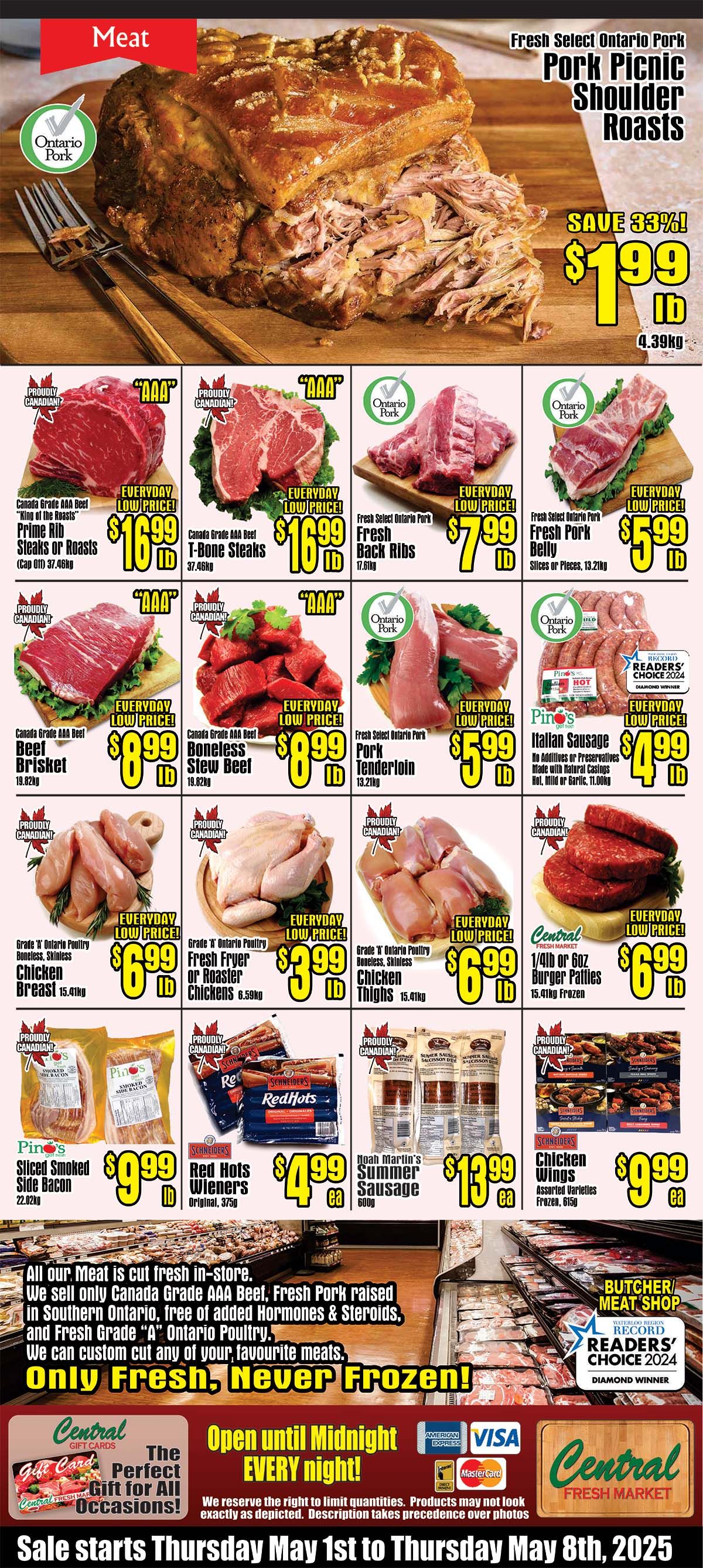 Central Fresh Market Flyer May 1 to 8