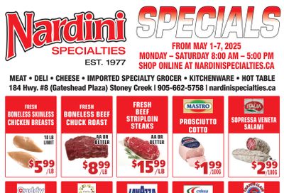 Nardini Specialties Flyer May 1 to 7