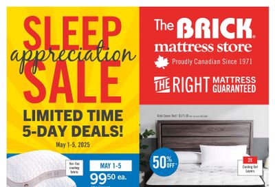 The Brick Mattress Store Flyer May 1 to 15
