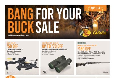 Cabela's Flyer May 1 to 4