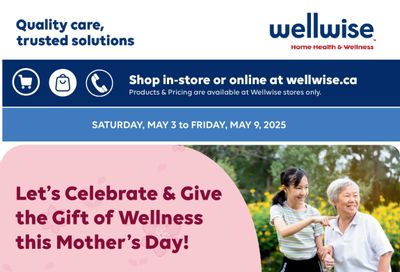 Wellwise By Shoppers Flyer May 3 to 9 Wellwise By Shoppers Flyer May 3 to 9