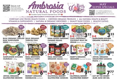Ambrosia Natural Foods Flyer May 1 to 31 Ambrosia Natural Foods Flyer May 1 to 31