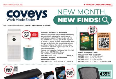 Covey Basics Flyer May 1 to 31