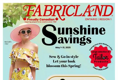 Fabricland (ON) Flyer May 1 to 31