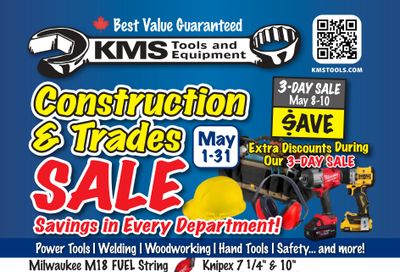 KMS Tools and Equipment Flyer May 1 to 31