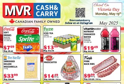 MVR Cash and Carry Flyer May 1 to 31