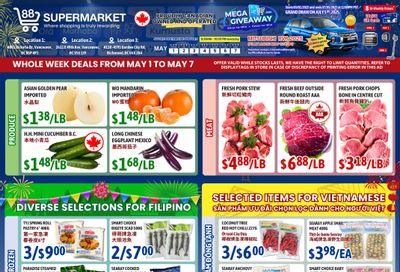 88 Supermarket Flyer May 1 to 7