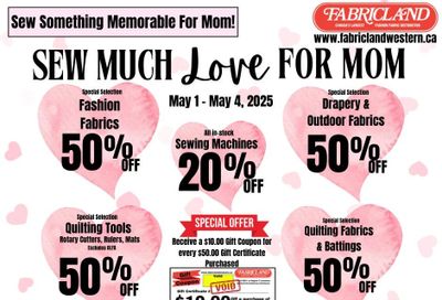 Fabricland (Kitchener, St. Catharines, Welland) Flyer May 1 to 4