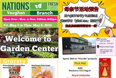 Nations Fresh Foods (Vaughan) Flyer May 2 to 8