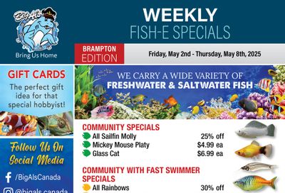Big Al's (Brampton) Weekly Specials May 2 to 8