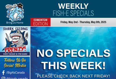 Big Al's (Edmonton) Weekly Specials May 2 to 8