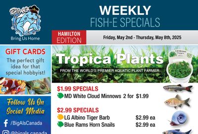 Big Al's (Hamilton) Weekly Specials May 2 to 8