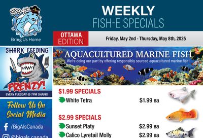 Big Al's (Ottawa) Weekly Specials May 2 to 8