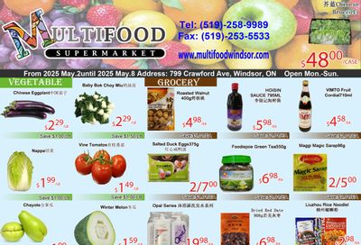 MultiFood Supermarket Flyer May 2 to 8