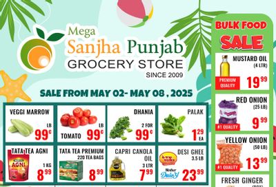 Sanjha Punjab Grocery Store Flyer May 2 to 8