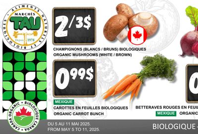 Marches Tau Produce Flyer May 5 to 11