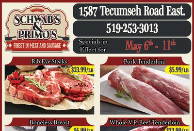 Schwab's & Primo's Flyer May 6 to 11