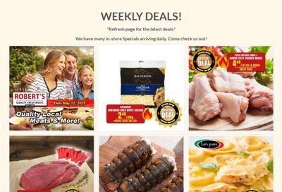 Robert's Fresh and Boxed Meats Flyer May 5 to 12