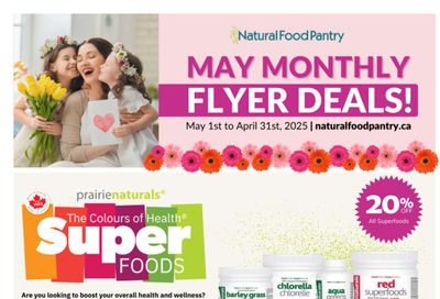 Natural Food Pantry Flyer May 1 to 31