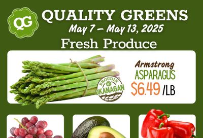 Quality Greens Flyer May 7 to 13