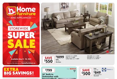 Home Furniture (BC) Flyer May 8 to 18 Home Furniture (BC) Flyer May 8 to 18