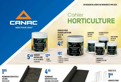 Canac Horticulture Flyer May 8 to 21