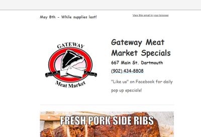 Gateway Meat Market Flyer May 8 to 14