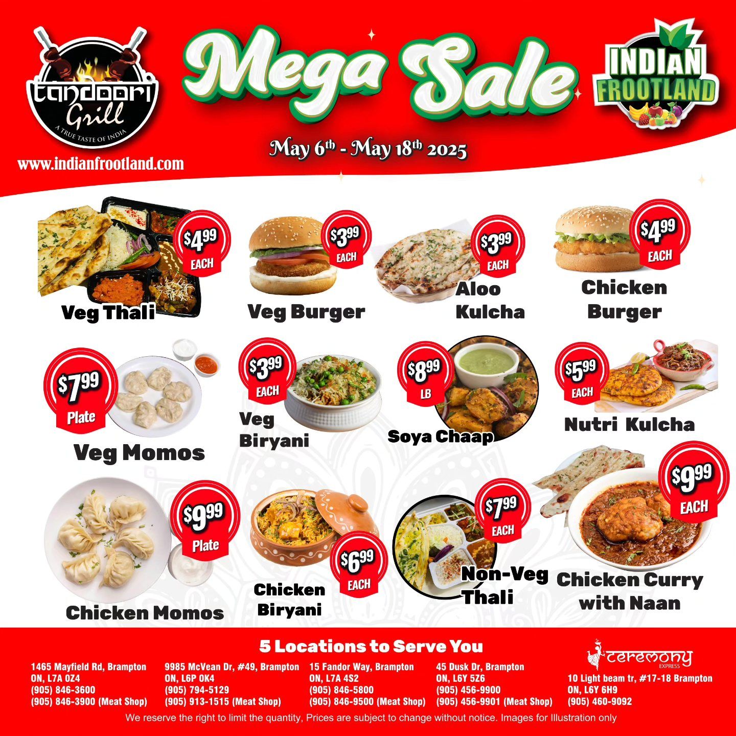 Indian Frootland Flyer May 6 to 18