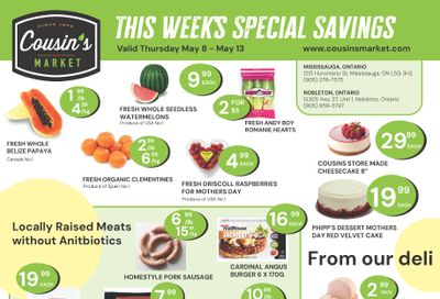 Cousin's Market Flyer May 8 to 13
