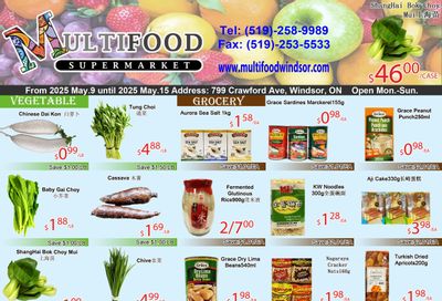 MultiFood Supermarket Flyer May 9 to 15