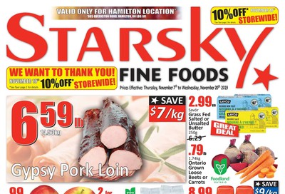 Starsky Foods (Hamilton) Flyer November 7 to 20
