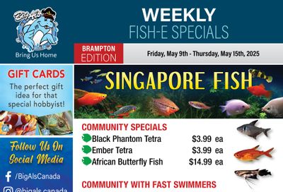 Big Al's (Brampton) Weekly Specials May 9 to 15