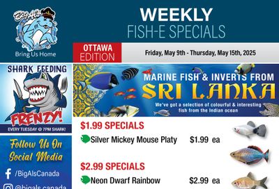 Big Al's (Ottawa) Weekly Specials May 9 to 15
