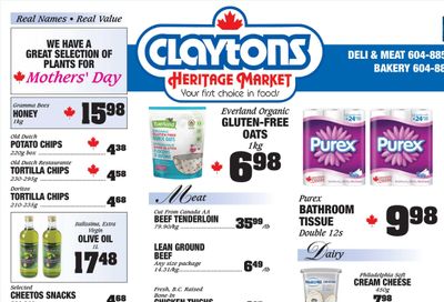 Claytons Heritage Market Flyer May 9 to 15
