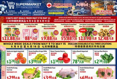 88 Supermarket Flyer May 9 to 15