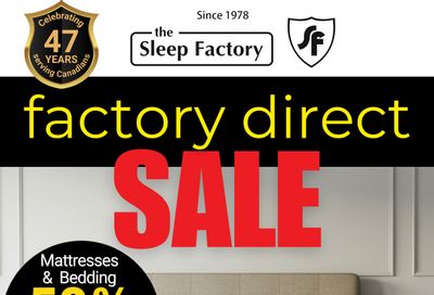 The Sleep Factory Flyer May 15 to June 15 The Sleep Factory Flyer May 15 to June 15