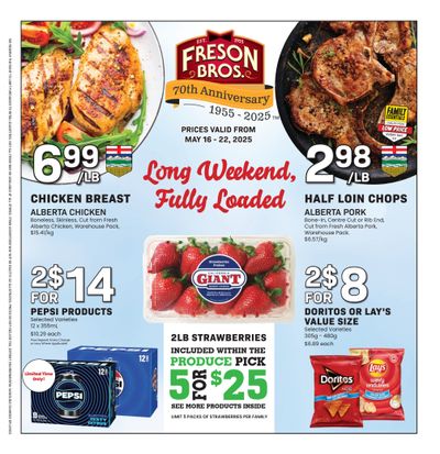 Freson Bros. Flyer May 16 to 22