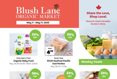 Blush Lane Organic Market Flyer May 11 to 17