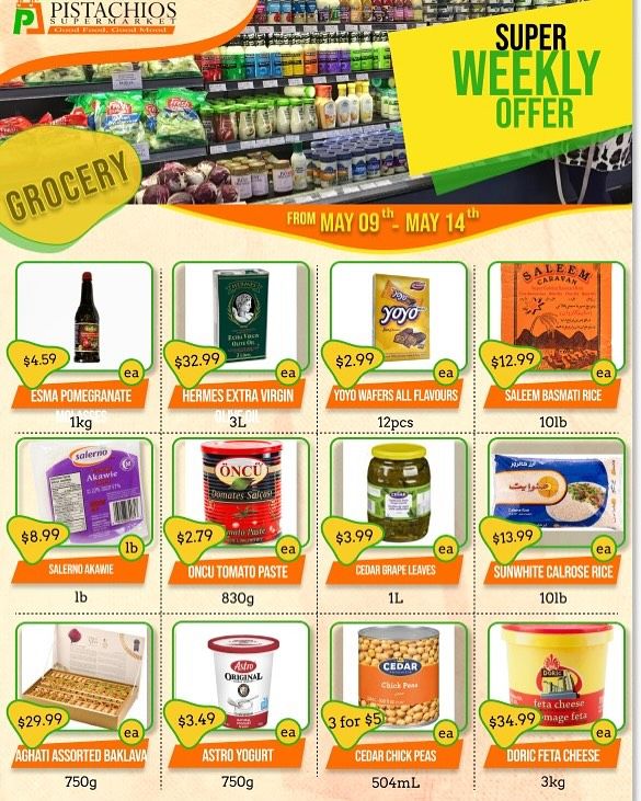 Pistachios Supermarket Flyer May 9 to 14