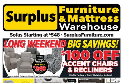Surplus Furniture & Mattress Warehouse (Sudbury) Flyer May 12 to 18