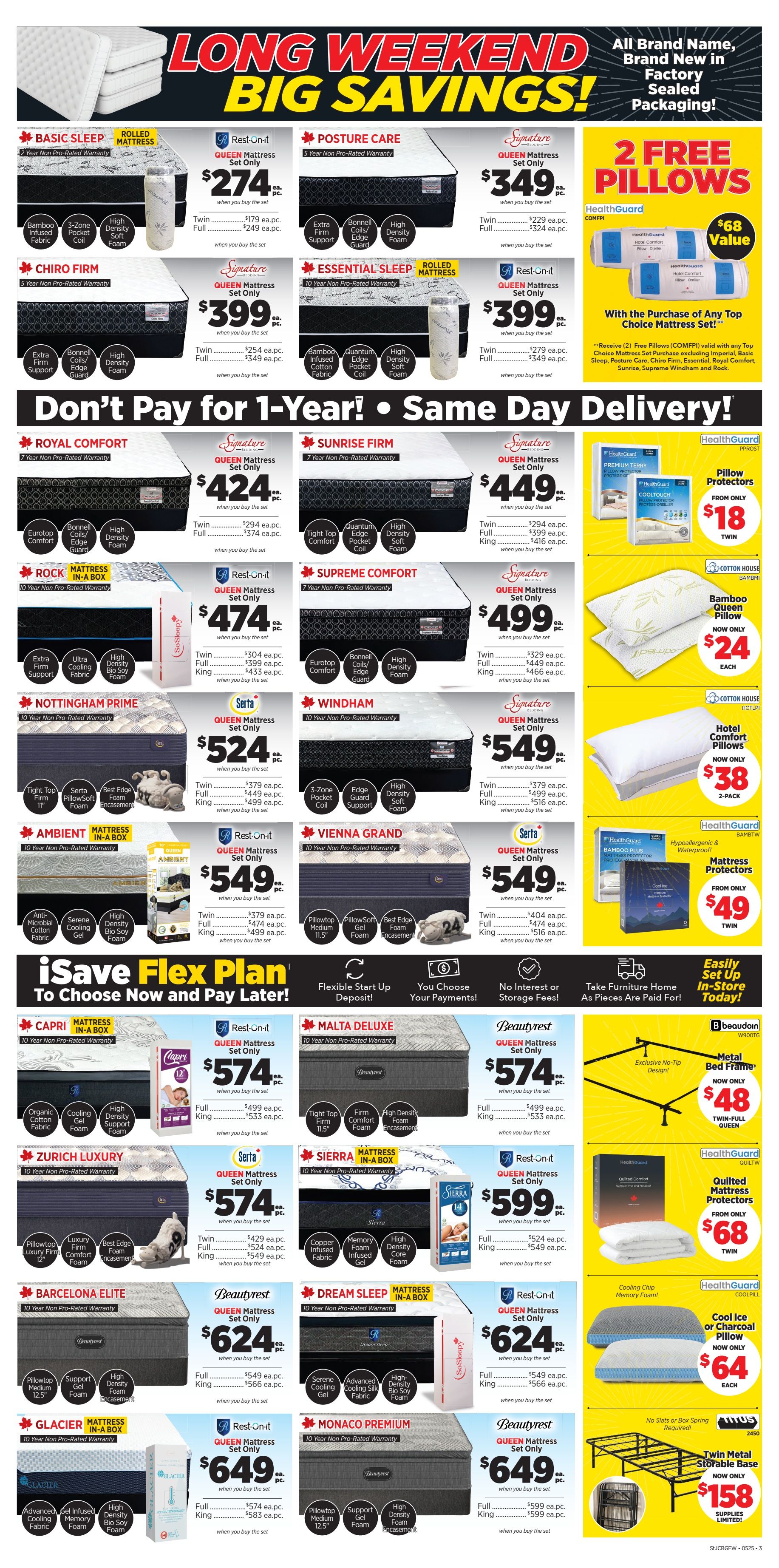 Surplus Furniture & Mattress Warehouse (St. John's, Corner Brook, Grand Falls Windsor) Flyer May 12 to 18