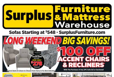 Surplus Furniture & Mattress Warehouse (Calgary, Edmonton) Flyer May 12 to 18