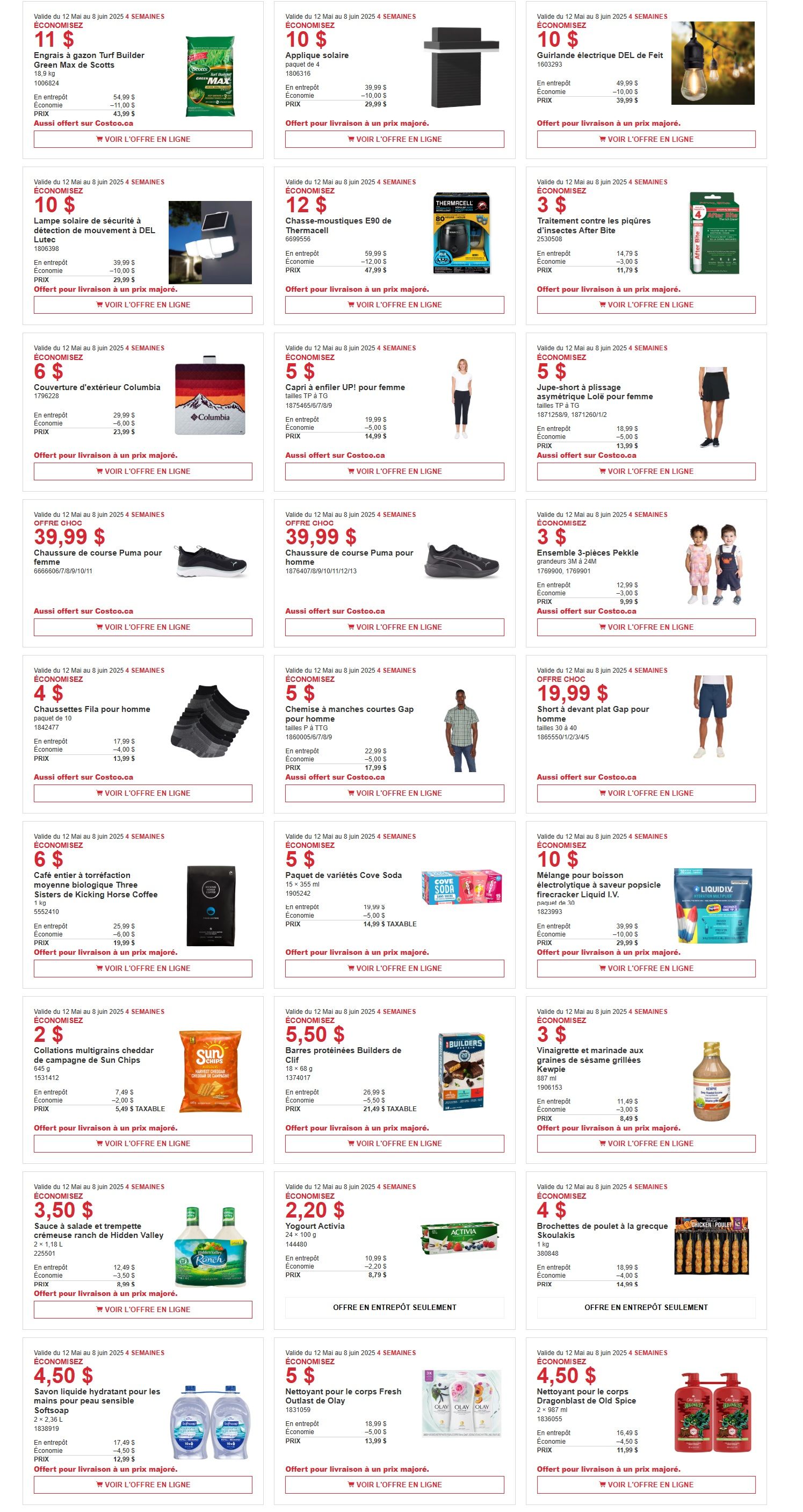 Costco (QC) Warehouse Offers May 12 to 25